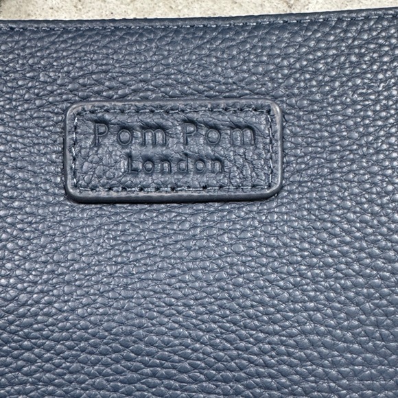 Pom Pom Chelsea Coin Leather Purse with Gold Accents - Picture 2 of 5